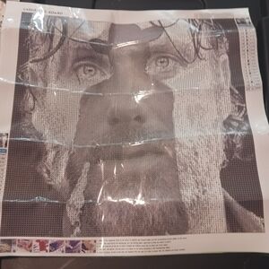 The Walking Dead Rick Monochrome Diamond Painting Kit 40x40